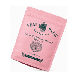 FEM+ Natural Feminine Balance Gummies, Hawaiian Pineapple, 30 Gummies