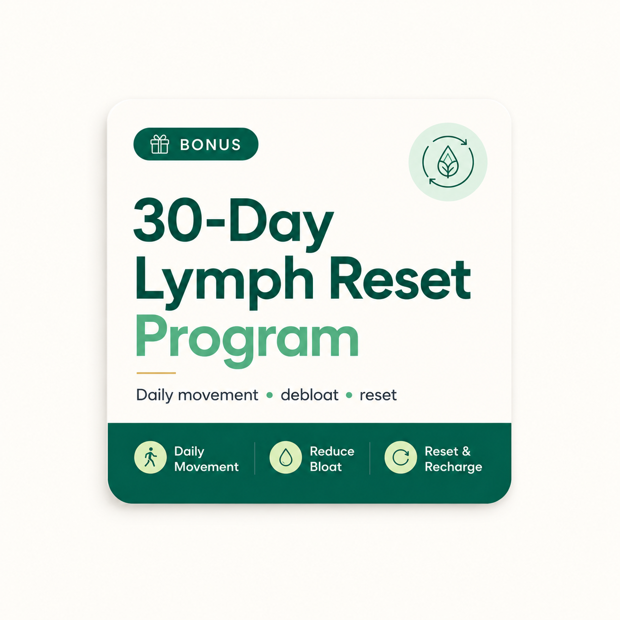 "Lymphatic System Reset" Protocol Guide